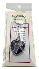 Keyring - Dragon Heart Amethyst (Set of 6)