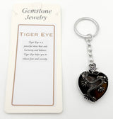 Keyring - Dragon Heart Tiger Eye (Set of 6)