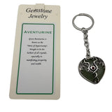Keyring - Mystical Dragon Heart Aventurine (Set of 6)