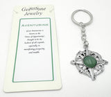 Keyring - Compass  Aventurine (Set of 6)