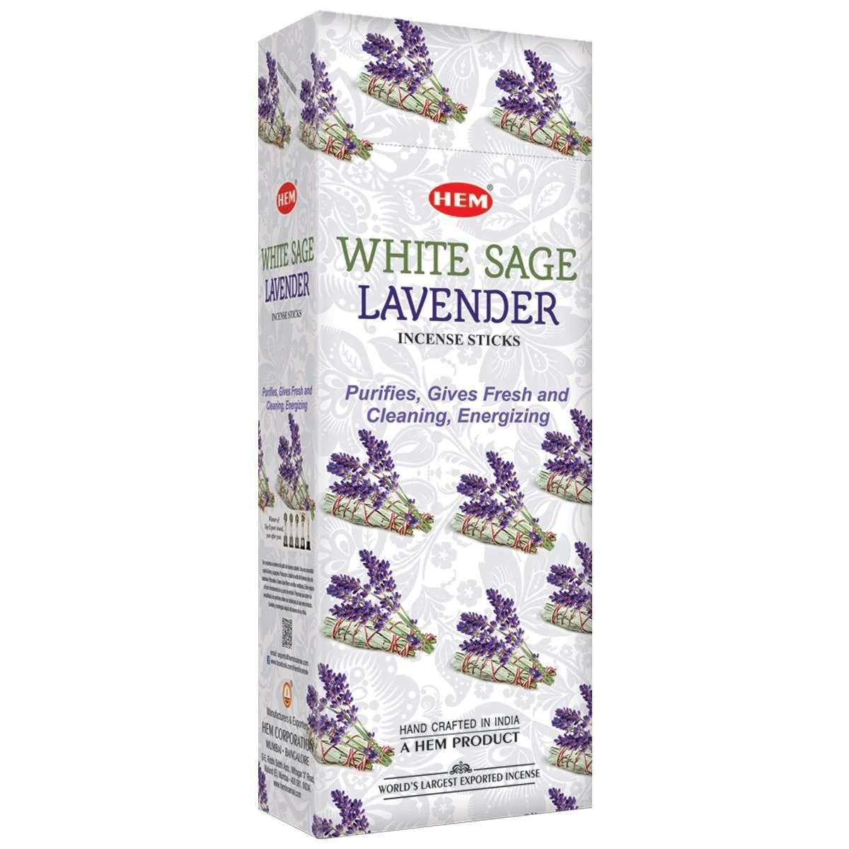 Incense - HEM White Sage Lavender Hexa (Box of 6)