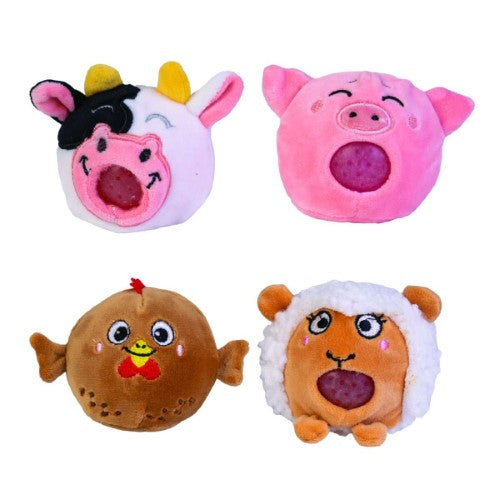 Plush Ball - Farm Animals Jellies (Set of 12 Assorted)