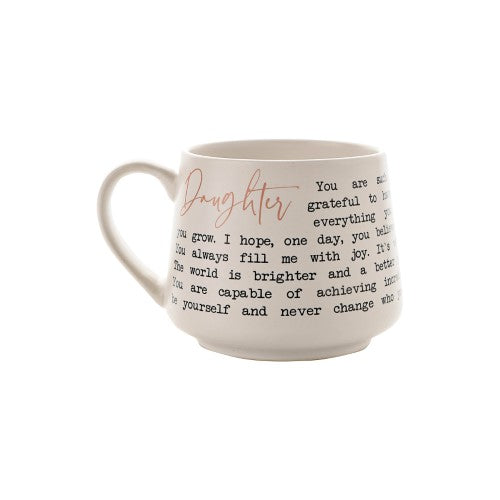 Stoneware Mug - Moments Daughter (Set of 3)