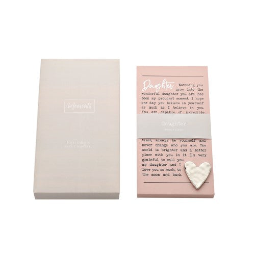 Standing Plaque - Moments Daughter (20.6cm)