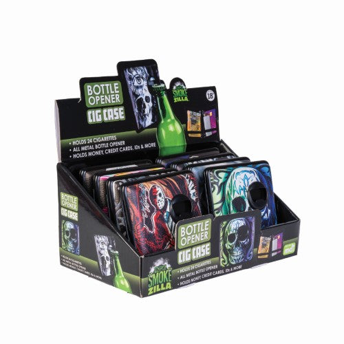 Bottle Opener Cigarette Case - Smokezilla (Set of 8 Assorted)