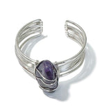 Cuff Bracelet - Tumblestone Amethyst