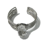 Cuff Bracelet - Tumblestone Clear Quartz