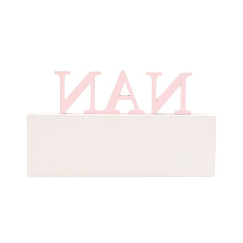 Standing Plaque - The Cottage Garden Floral Word Nan (10.5cm)