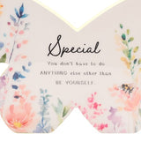 Standing Plaque - The Cottage Garden Floral Mantel Butterfly Special (17.5cm)