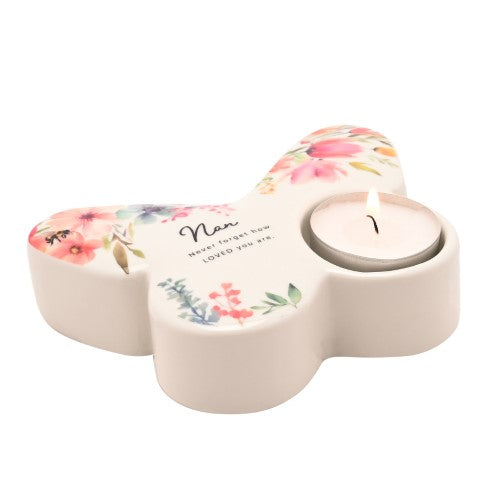 Tealight Holder - The Cottage Garden Butterfly Nan (13cm)