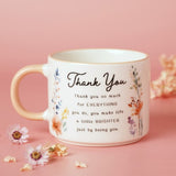 Mug - The Cottage Garden Peach Thank You (Set of 2)