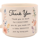 Mug - The Cottage Garden Peach Thank You (Set of 2)