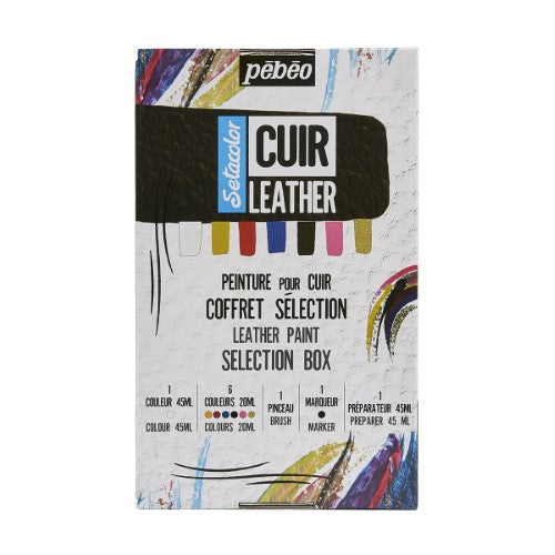 Pebeo Setacolor Leather Paints Selection Box