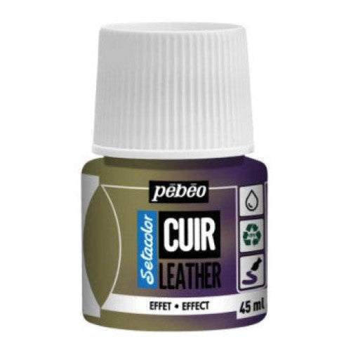 Pebeo Setacolor Leather Paints 45ml DUOCHROME YELLOW/VIOLET