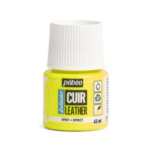 Pebeo Setacolor Leather Paints 45ml FLUORESCENT YELLOW