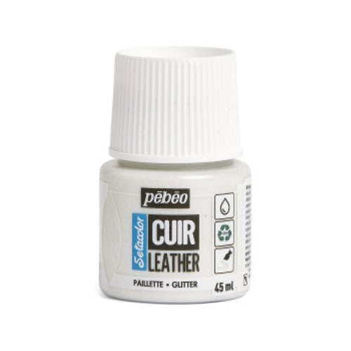 Pebeo Setacolor Leather Paints 45ml GLITTER IRIDESCENT