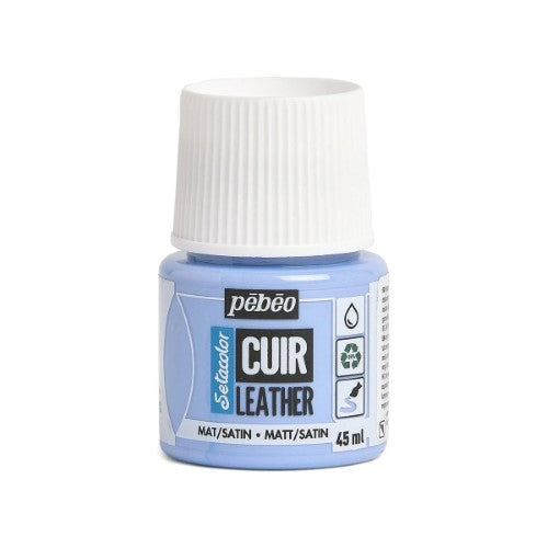 Pebeo Setacolor Leather Paints 45ml ICED BLUE