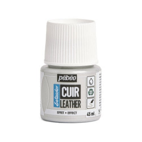 Pebeo Setacolor Leather Paints 45ml METAL SILVER