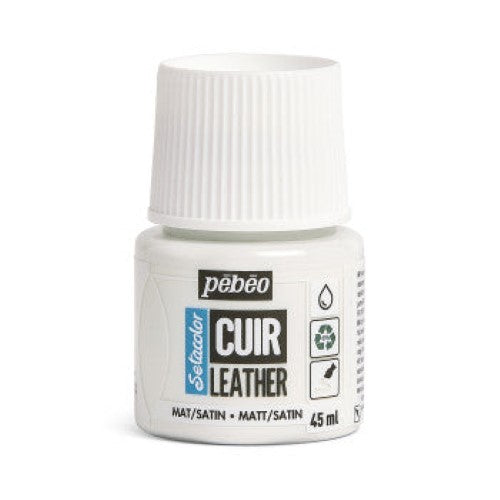 Pebeo Setacolor Leather Paints 45ml PURE WHITE
