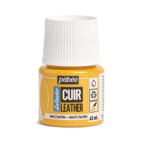 Pebeo Setacolor Leather Paints 45ml SUNFLOWER YELLOW