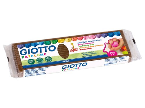 Giotto Patplume Extra Soft 350g Modelling Clay BROWN