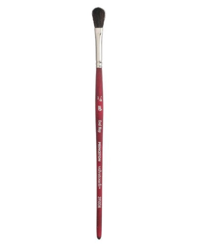 Princeton Velvetouch Synthetic Oval Mop Brushes OVAL MOP 1/4"