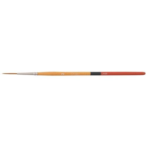 Princeton Snap! 9650 Short Handle Gold Taklon Liner Size 2 Brush GOLD LINER 2