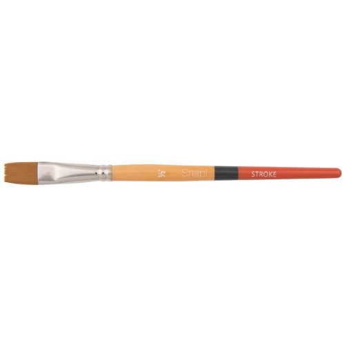 Princeton Snap! 9650 Short Handle Gold Taklon Stroke Brushes GOLD STROKE 1/2"