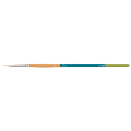 Princeton Snap! 9850 Short Handle White Taklon Round Brushes WHITE ROUND 0