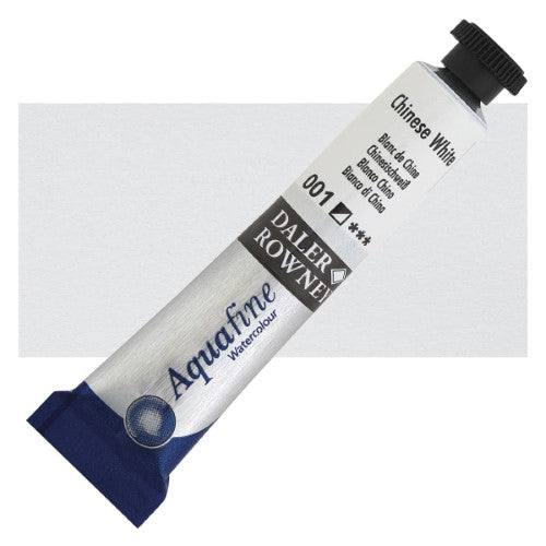 Daler Rowney 8ml Aquafine Watercolour Paints CHINESE WHITE 001