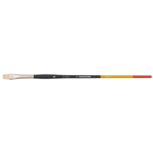 Princeton Snap! 9700 Long Handle Natural Bristle Bright Brushes NAT BRIGHT 6