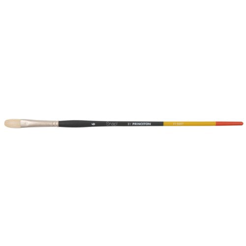 Princeton Snap! 9700 Long Handle Natural Bristle Filbert Brushes NAT FILBERT 6