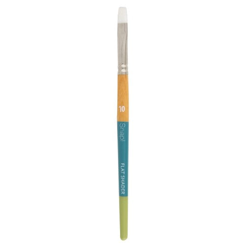 Princeton Snap! 9850 Short Handle White Taklon Flat Shader BrushesADER 10