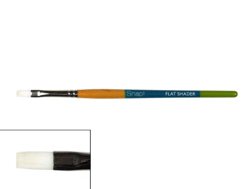 Princeton Snap! 9850 Short Handle White Taklon Flat Shader BrushesADER 6