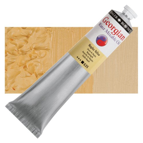 Daler Rowney Georgian Water Mixable Oil Paints 200ml NAPLES YELLOW 635