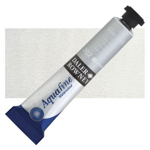 Daler Rowney 8ml Aquafine Watercolour Paints SILVER (IMIT) 702
