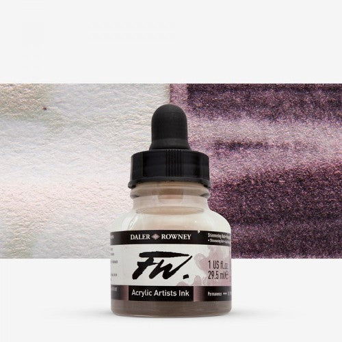 Daler Rowney FW Acrylic Inks 29.5ml SHIMMERING RED 713