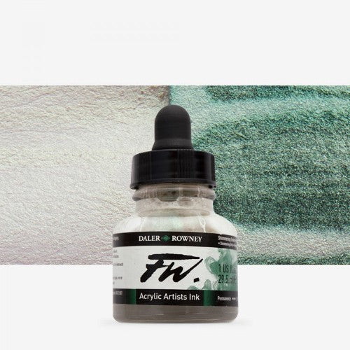 Daler Rowney FW Acrylic Inks 29.5ml SHIMMERING GREEN 714