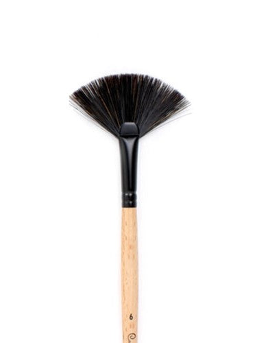 Princeton Catalyst Polytip Fan Synthetic Bristle Brushes LH FAN 6
