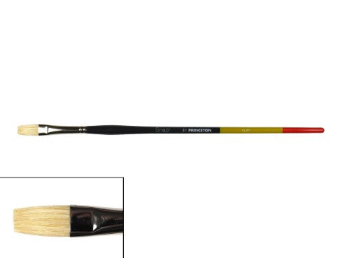 Princeton Snap! 9700 Long Handle Natural Bristle Flat Brushes FLAT 6