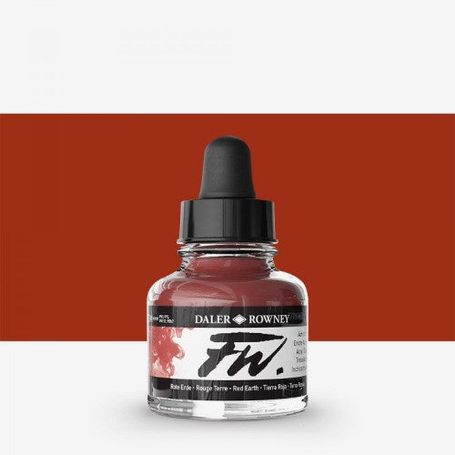 Daler Rowney FW Acrylic Inks 29.5ml RED EARTH 554 D160029554