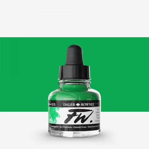 Daler Rowney FW Acrylic Inks 29.5ml EMERALD GREEN 335 D160029335