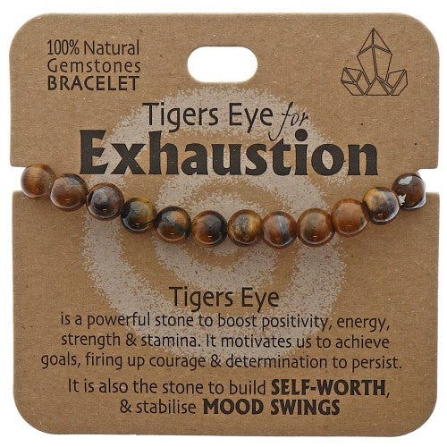 Exhaustion Bracelet Tigers Eye - Set of 2