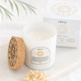Virgo Sandalwood & Patchouli Gemstone Glass Candle