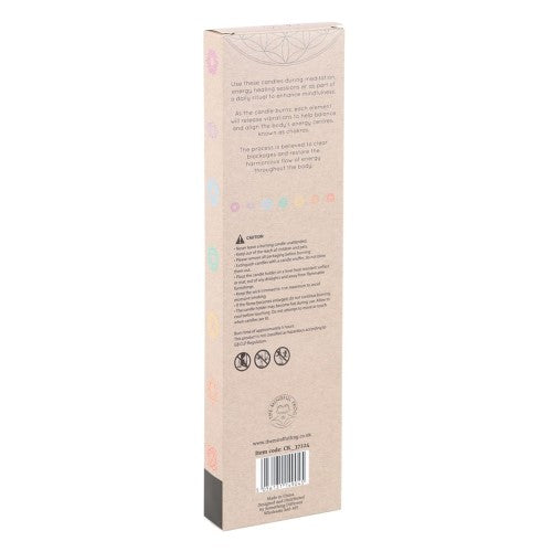 Set of 3 White Chakra Dinner Candles