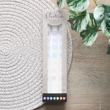 Set of 3 White Chakra Dinner Candles