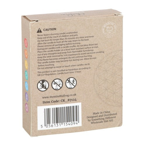 Pack of 14 Unscented Chakra Energy Candles