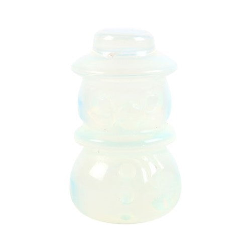 Opalite Crystal Snowman in a Bag