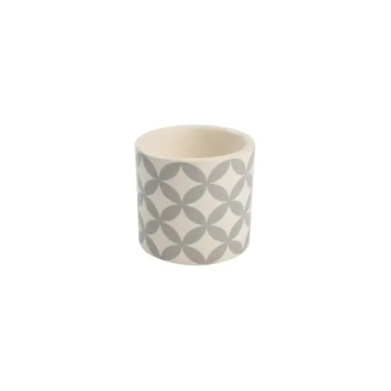 Charming ceramic egg cups with city circle design, perfect for serving boiled eggs, pack of 6, stylish and dishwasher safe.