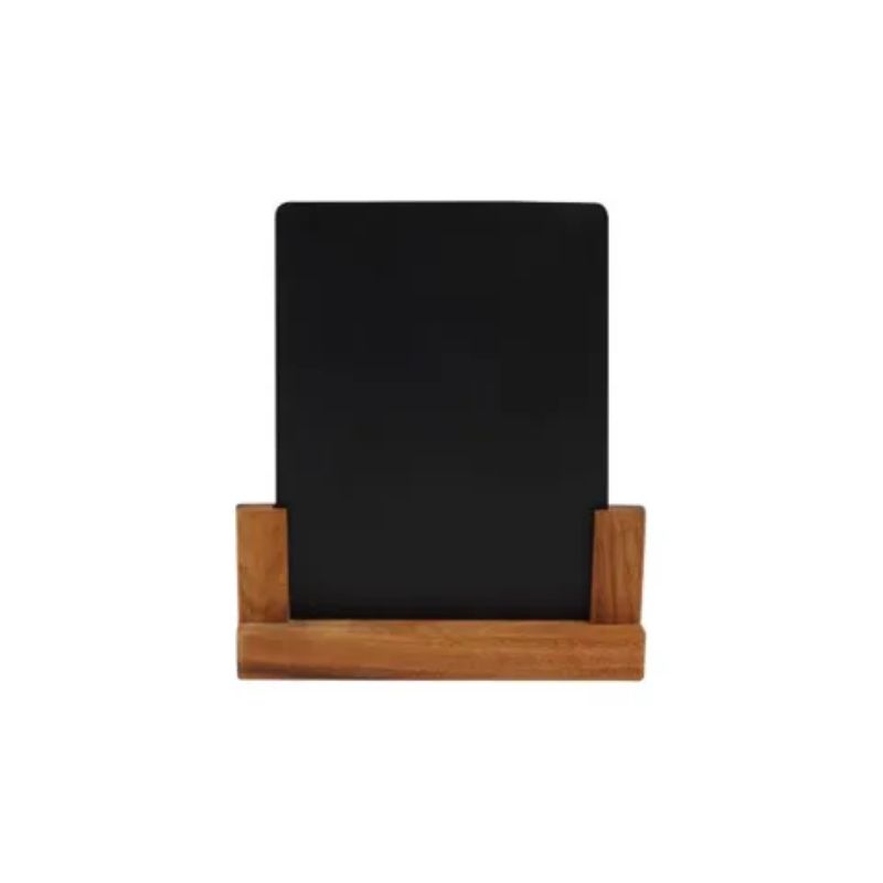 Rustic acacia wood small chalkboard (210x45x240mm) perfect for notes and reminders, ideal for any space.